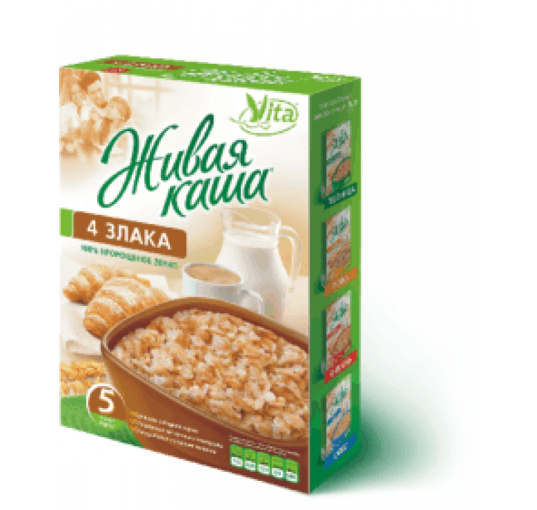 Живая Каша «Vita» 4 злака, 300 г.