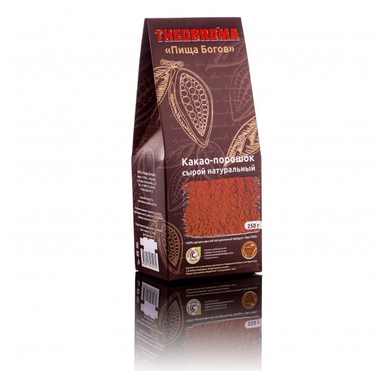 Какао-порошок сырой натуральный Theobroma, 250 г