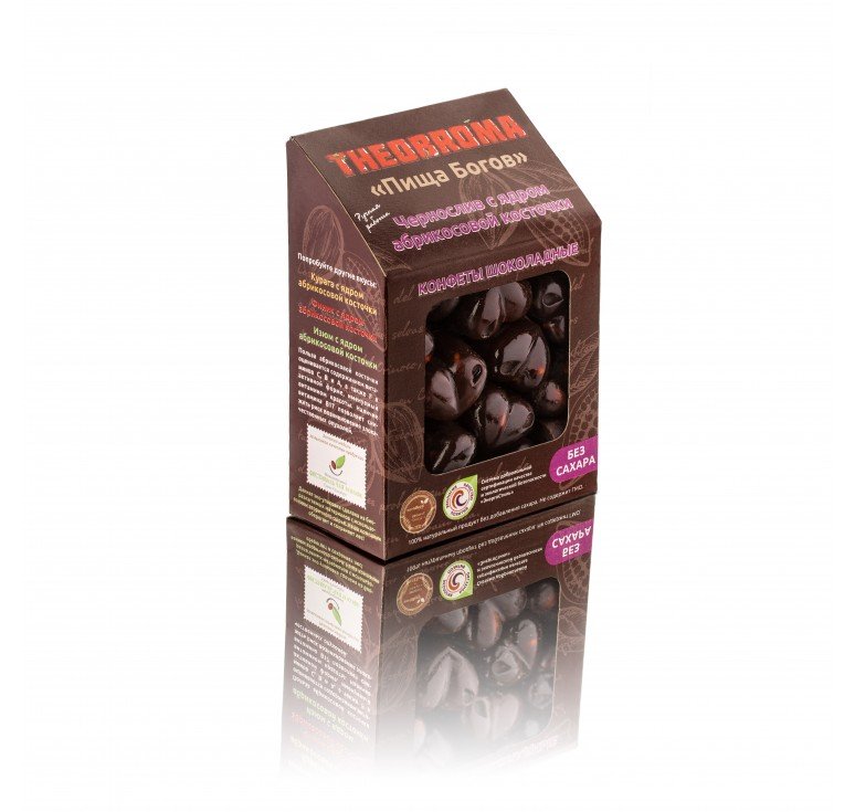 Конфеты шоколадные "Чернослив с ядром абрикосовой косточки" Theobroma, 160г